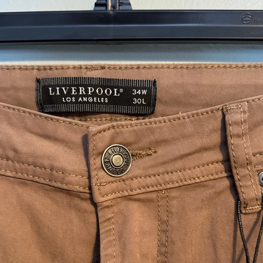 Liverpool Men's Tan Relaxed Jeans - Picture 2 of 7